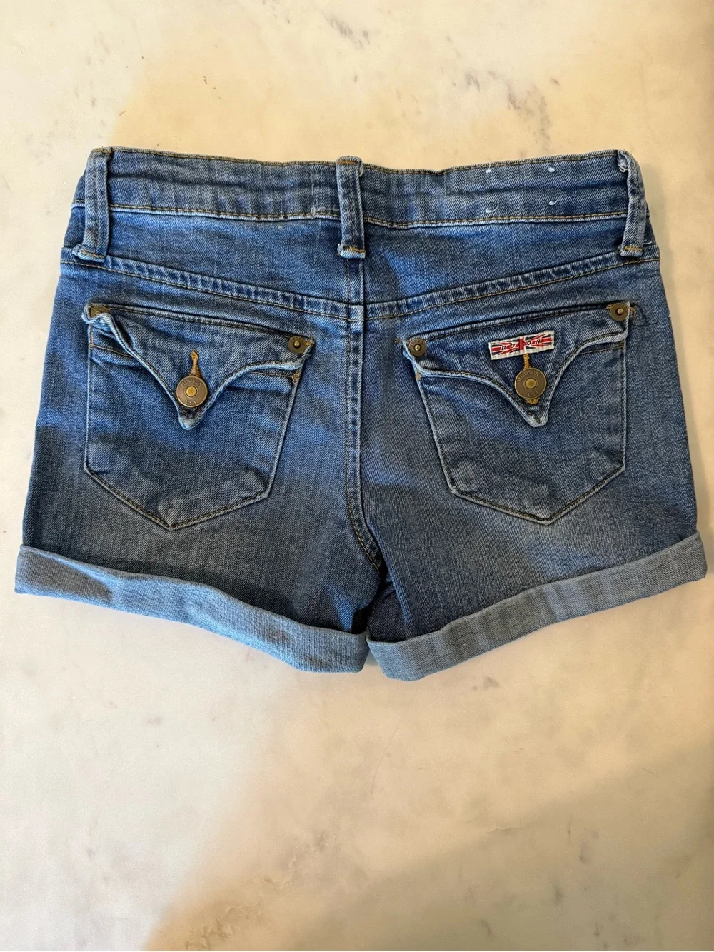 Gymboree Blue Denim Shorts & Skirt Set with Red Heart Detail